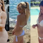 Camila Giorgi to pictures in bikini and at the beach 696x479 1